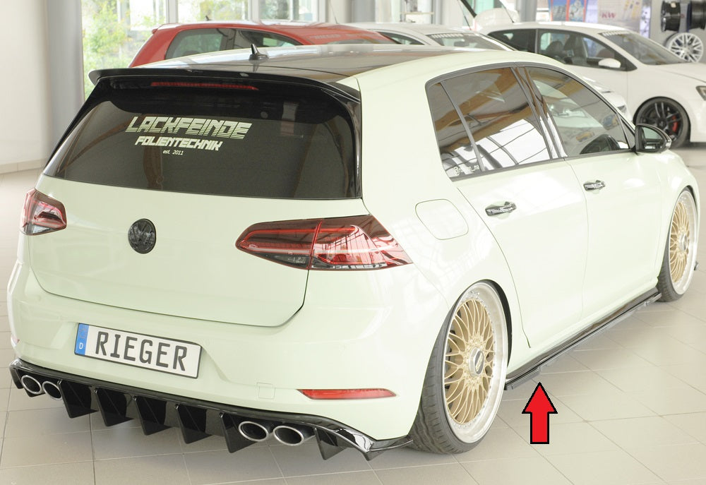 Rieger Seitenschwelleransatz (ca. 19mm) VW Golf 7 R-Line 5-tür. 02.17- (ab Facelift) 00088361