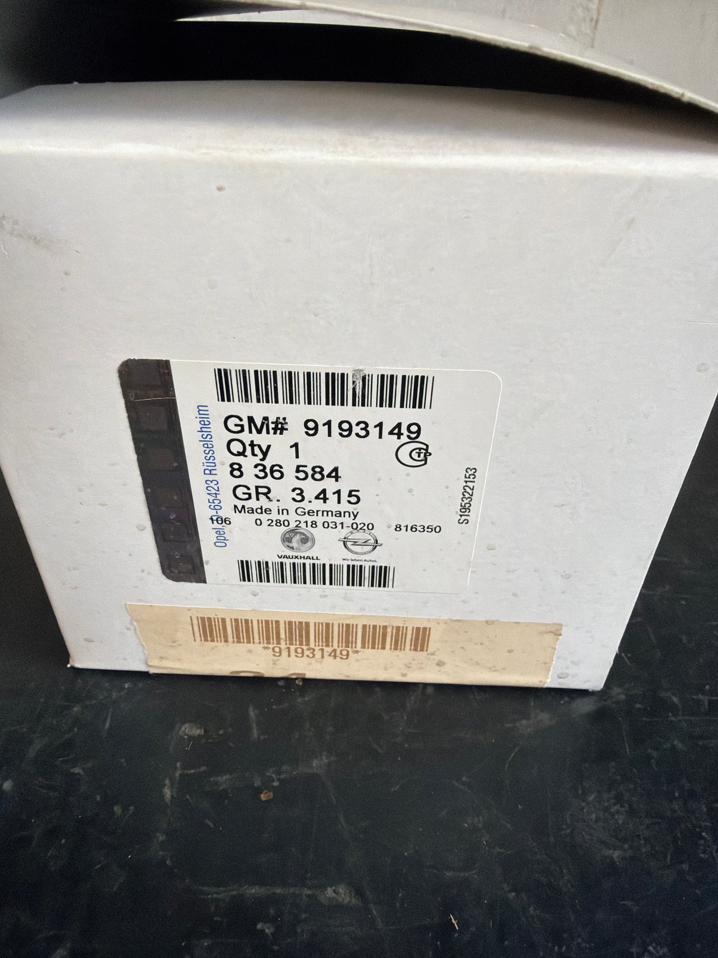 Original GM Opel Astra G Corsa A 1.0 / 1.2 Luftmassenmesser NEU