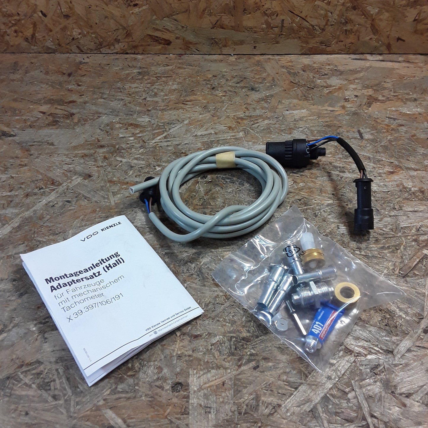 Diverse Fahrzeuge Adaptersatz Hallgeber für Tachometer zum Anschluss an den mechanischen Tachoantrieb original VDO NEU