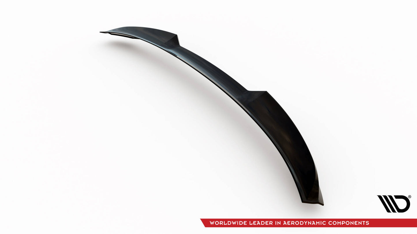Maxton Niedriger Spoiler CAP für 3D Bentley Bentayga Mk1 schwarz Hochglanz