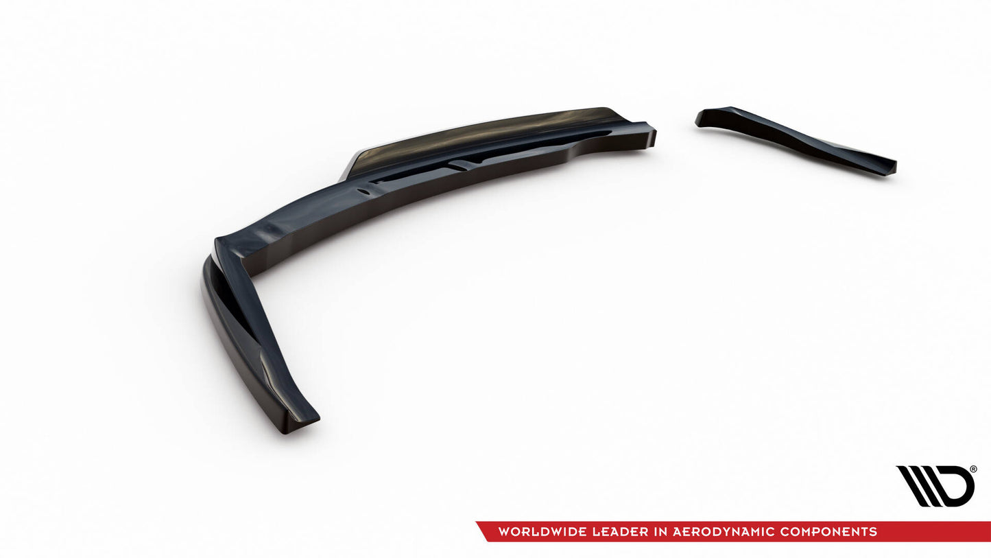 Maxton Mittlerer Diffusor Heck Ansatz DTM Look für BMW 1er M-Paket E87 Facelift schwarz Hochglanz