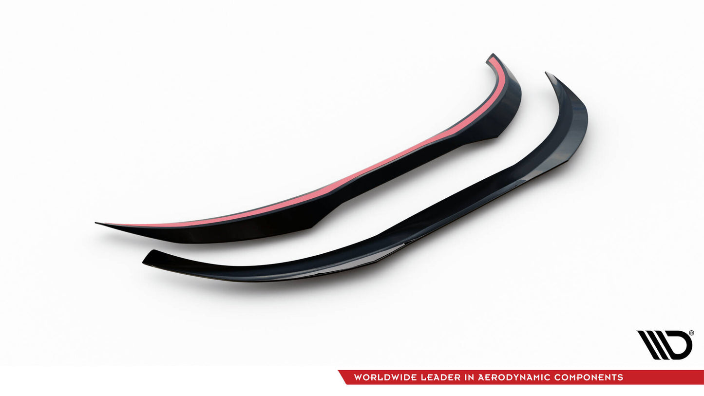 Maxton Spoiler CAP V.2 für Ford Focus Kombi ST-Line Mk4 schwarz Hochglanz