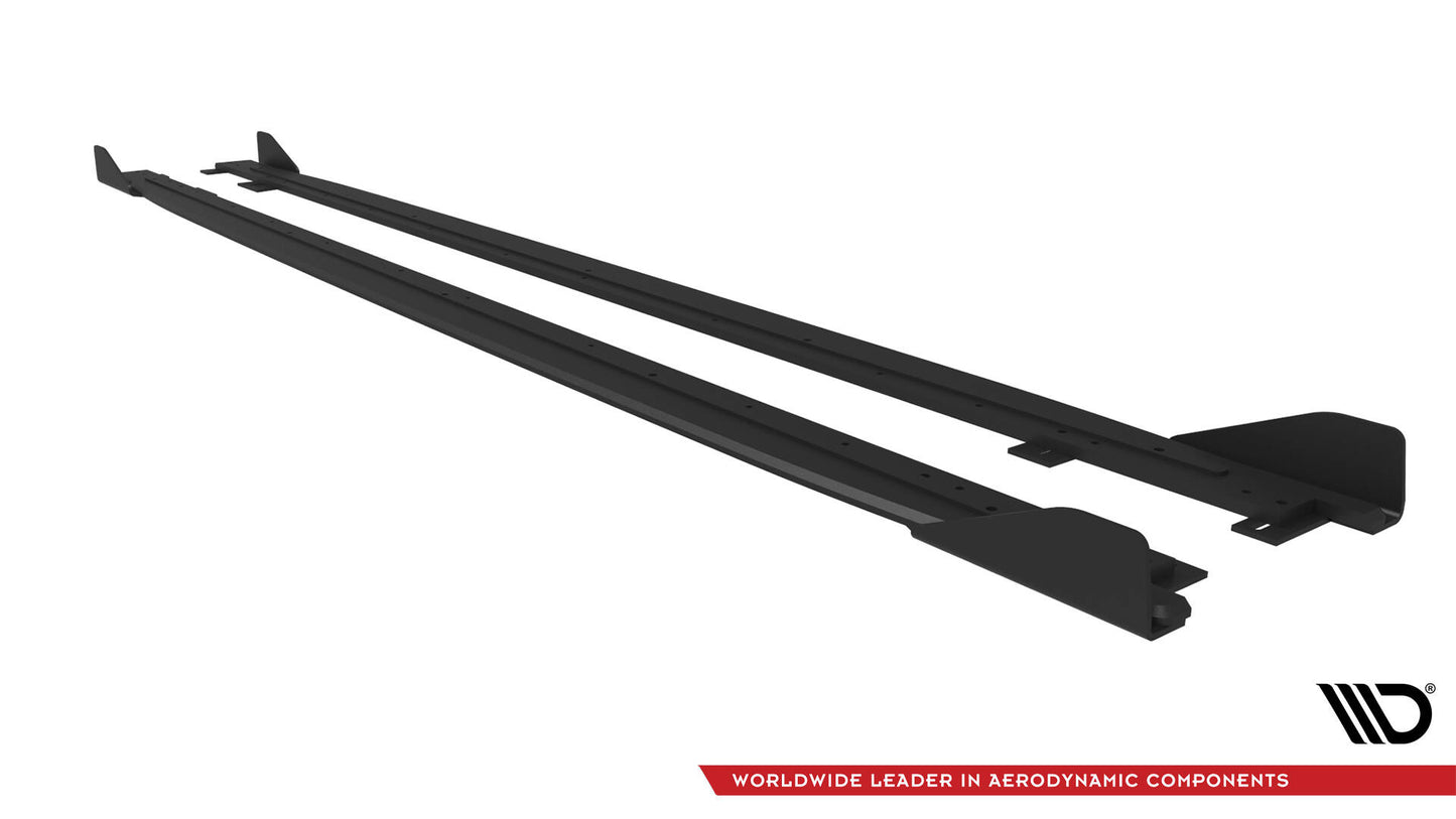 Maxton Street Pro Seitenschweller Ansatz für + Flaps Kia Proceed GT Mk1 Facelift / Ceed GT Mk3 Facelift schwarz Hochglanz