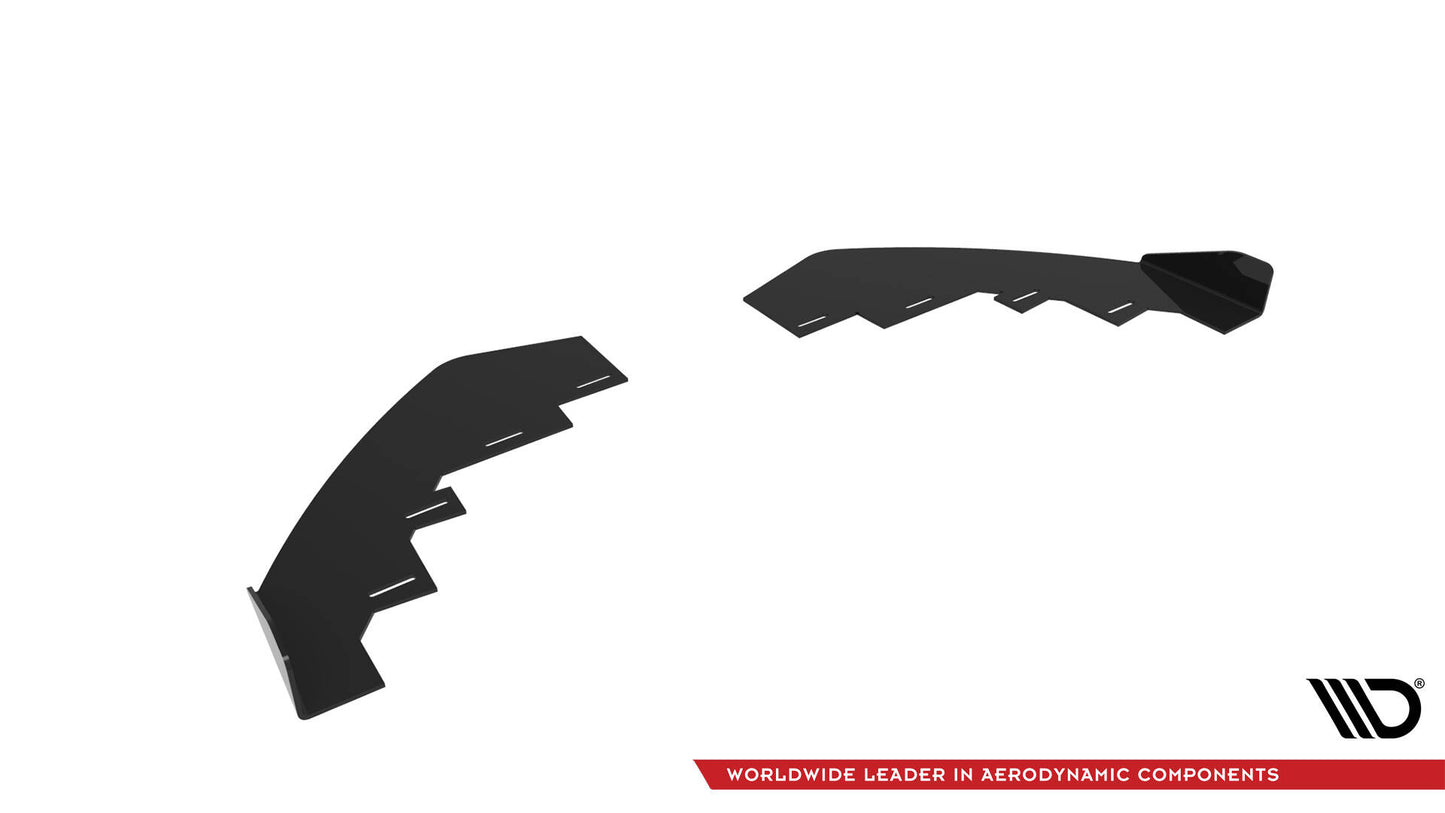 Maxton Front Flaps BMW 4er Coupe / Gran Coupe / Cabrio M-Paket F32 / F36 / F33 schwarz Hochglanz