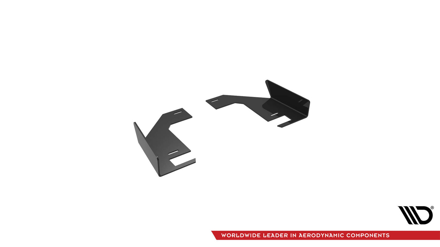 Maxton Hintere Seiten Flaps für Audi TT S-Line 8S schwarz Hochglanz