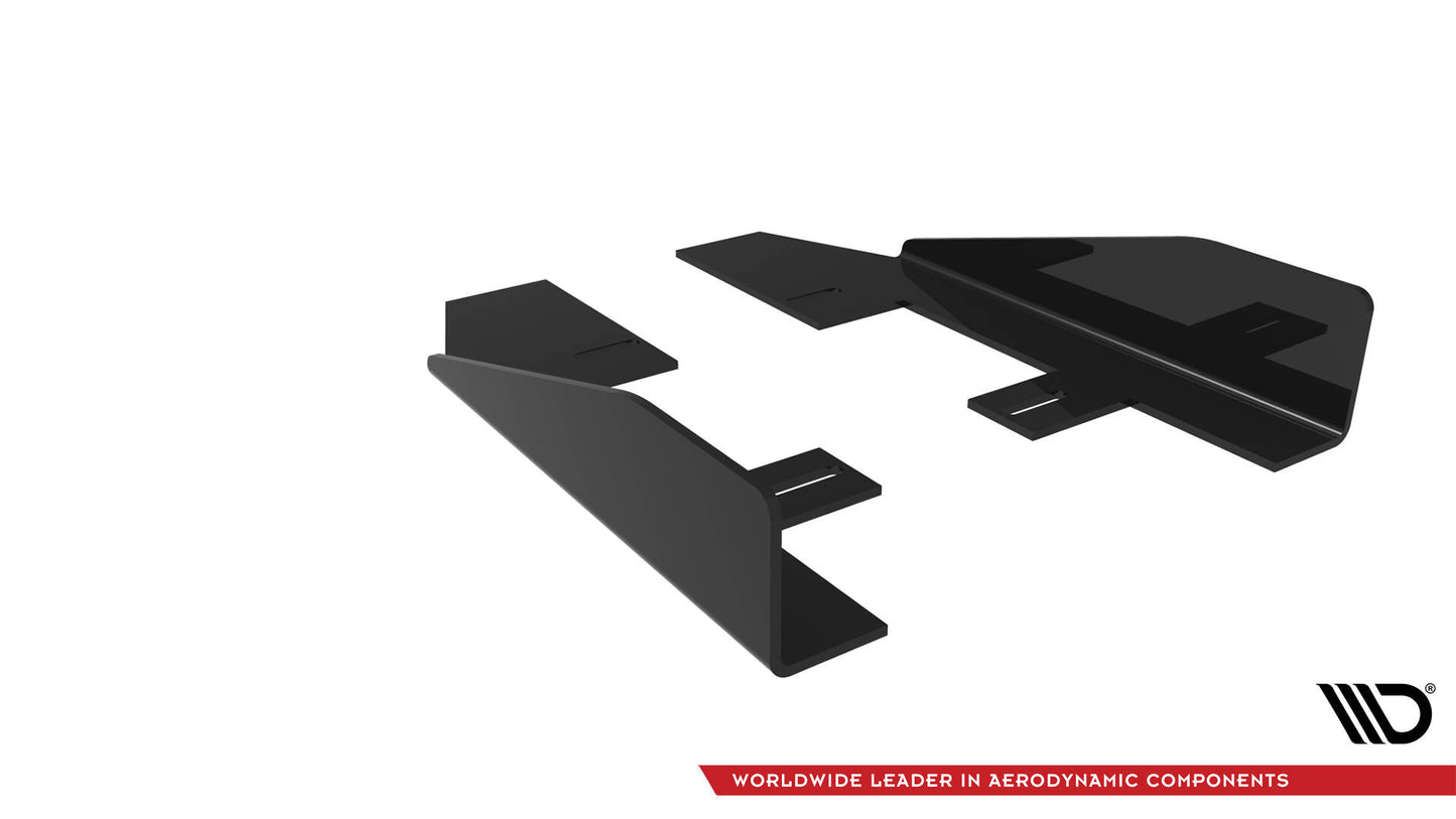 Maxton Side Flaps Audi RS3 Limousine 8V Facelift schwarz Hochglanz