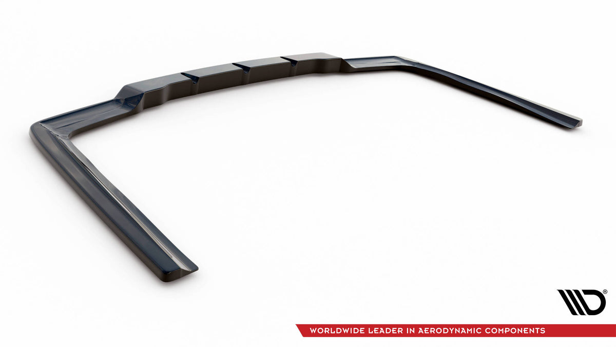Maxton Mittlerer Diffusor Heck Ansatz DTM Look für Mercedes-Benz E63 AMG Limousine W212 Facelift schwarz Hochglanz