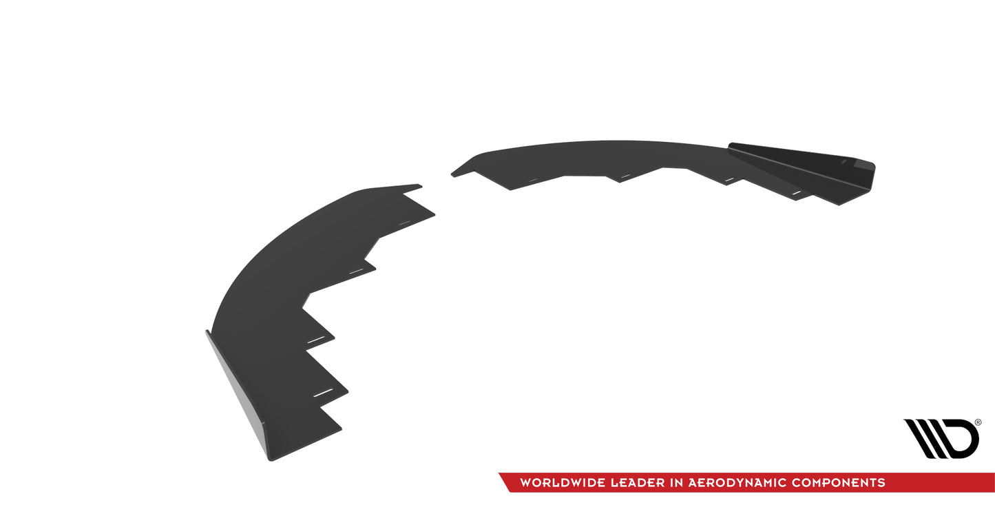 Maxton Front Flaps Audi RS6 Avant C6 schwarz Hochglanz
