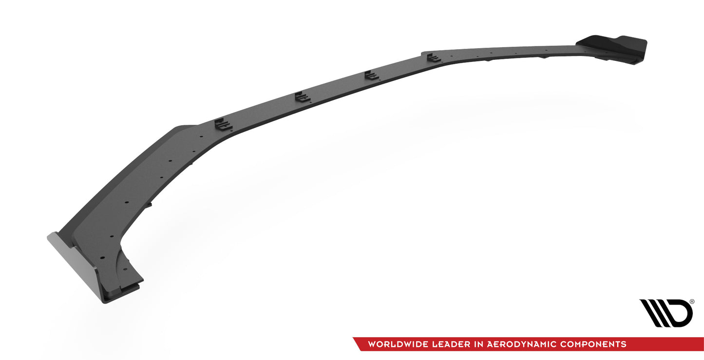 Maxton Street Pro Front Ansatz für +Flaps für V.1 + Flaps Hyundai I20 N Mk3 schwarz Hochglanz