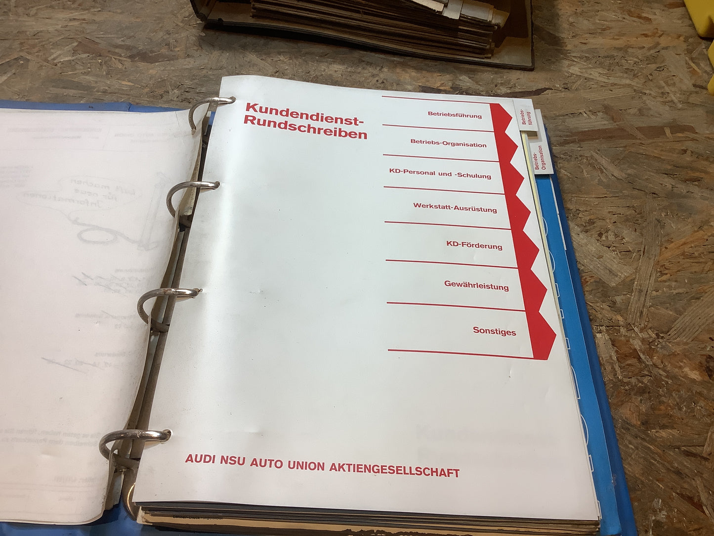 Schulungsunterlagen Audi NSU Jahr 1970