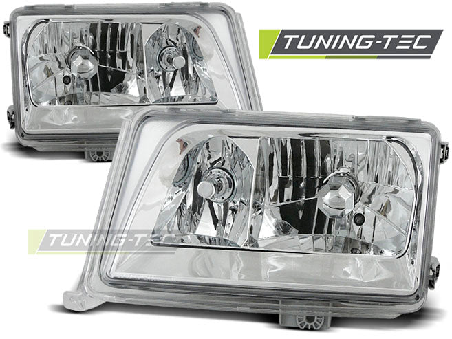 Tuning-Tec Klarglas Scheinwerfer für Mercedes Benz E-Klasse W124 93-95 chrom