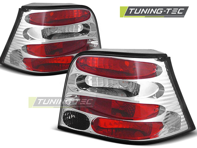Tuning-Tec Rückleuchten für VW Golf 4 (IV) 97-03 rot/chrom