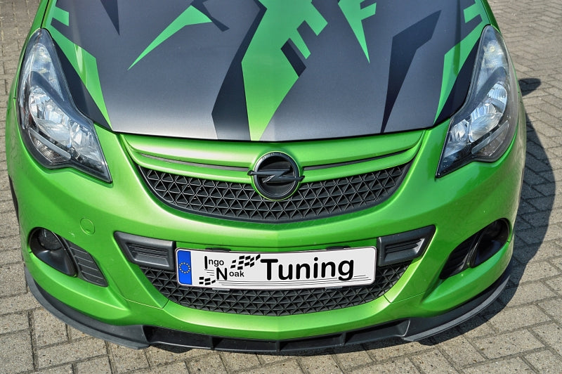 CUP Frontspoiler Flaps ABS Opel Corsa D OPC, Nürburging Edition Schwarz Glanz
