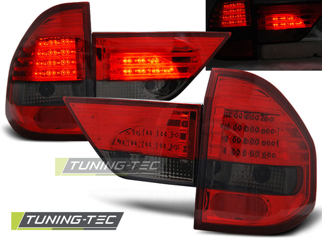 Tuning-Tec LED Rückleuchten für BMW X3 E83 01-06 rot/rauch
