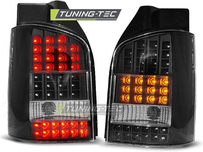 Tuning-Tec LED Rückleuchten für VW T5 03-09 schwarz (Heckklappe)