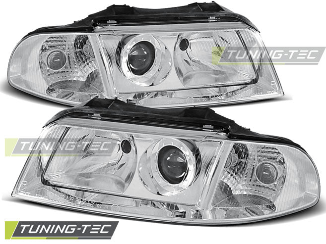 Tuning-Tec Scheinwerfer für Audi A4 B5 Facelift 99-00 chrom