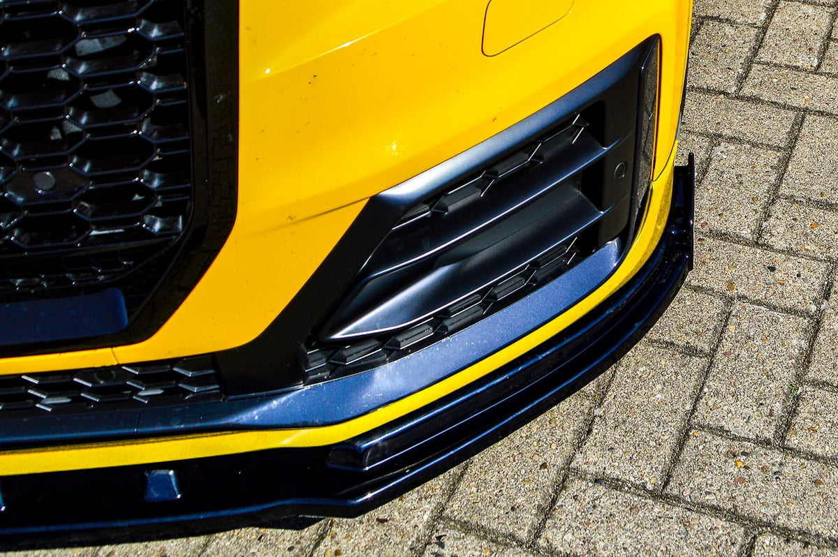 CUP Frontspoilerlippe ABS mit Seitenwing Audi Q2 GA, MK1 Sport Schwarz Glanz