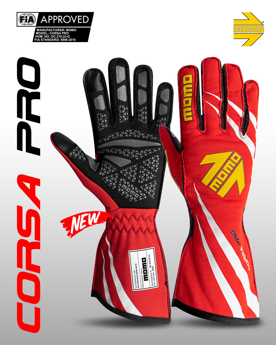MOMO CORSA PRO RED Größe 13