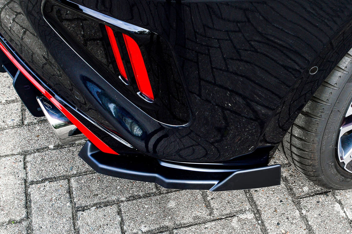 Heckansatz Seitenteile ABS Kia Ceed GT, CD ( FL) ab Bj.: 2021- Schwarz Matt