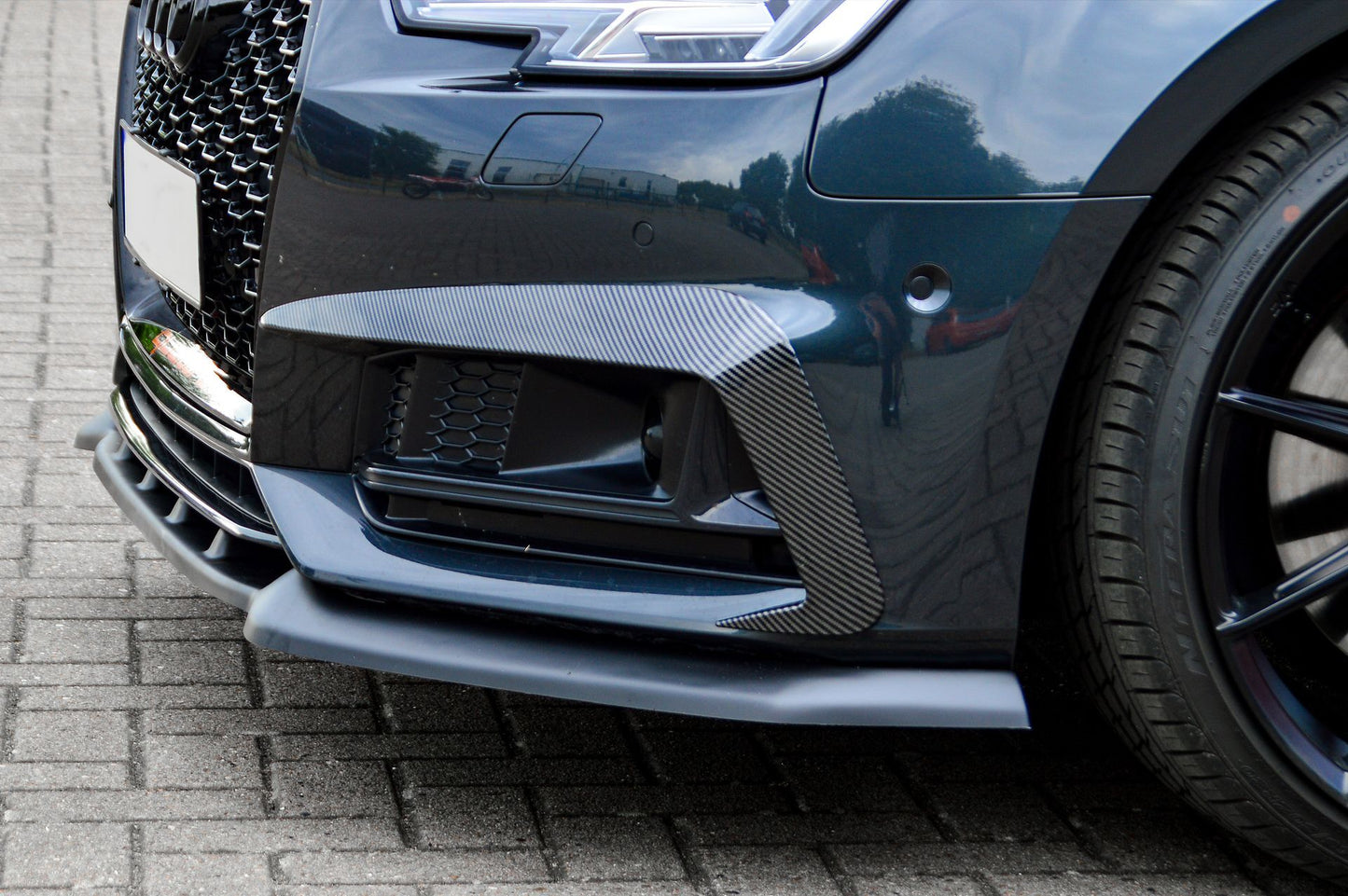CUP Frontspoilerlippe ABS Audi S4 Typ: B9 Bj.:2015-2019 Carbon