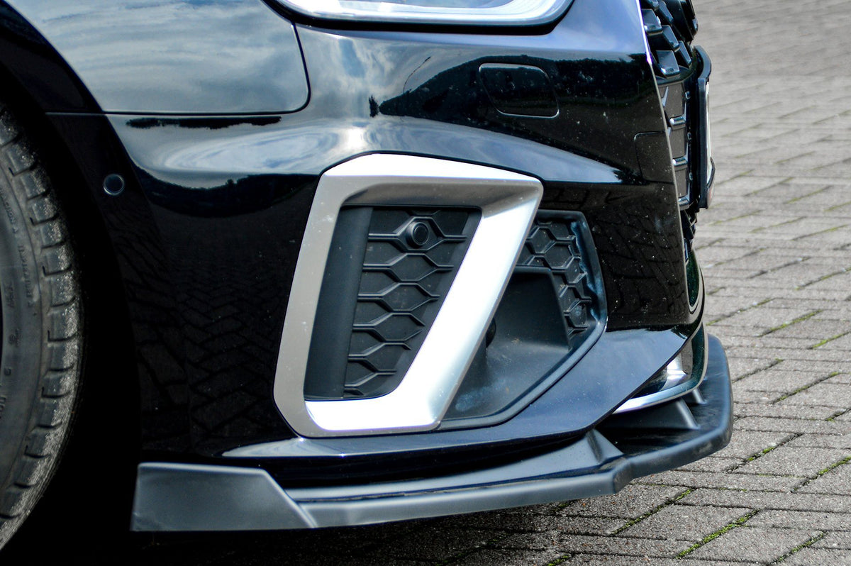 CUP Frontspoilerlippe ABS mit Seitenwing Audi S4, B9, 8W Facelift Carbon