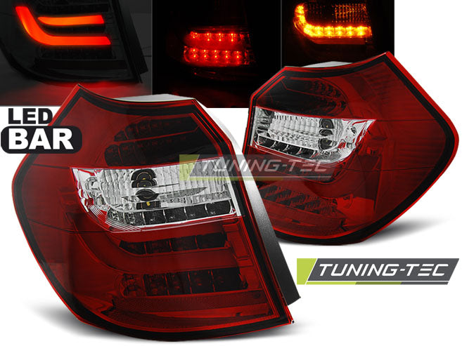 Tuning-Tec LED Rückleuchten für BMW 1er E87/E81 LCI 07-11 rot/klar