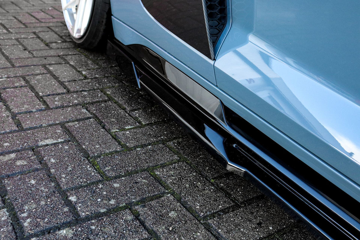 CUP Seitenschwellersatz Wing Audi R8, 4S Coupe + Roadster Schwarz Matt