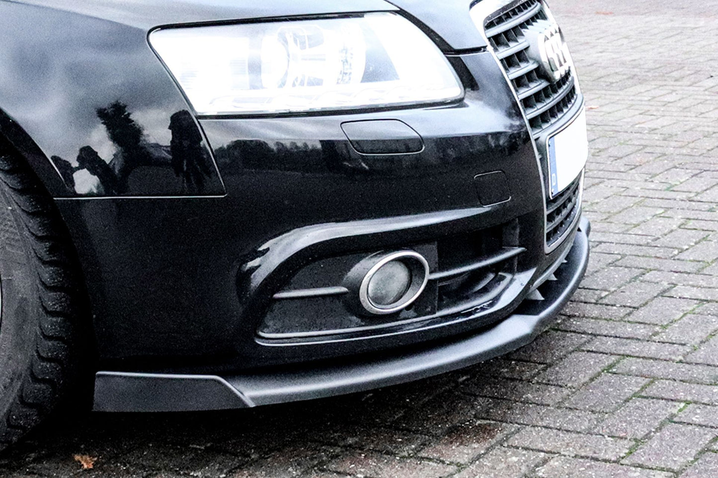 CUP Frontspoilerlippe ABS mit Seitenwing Audi A6 4F mit S-Line Carbon