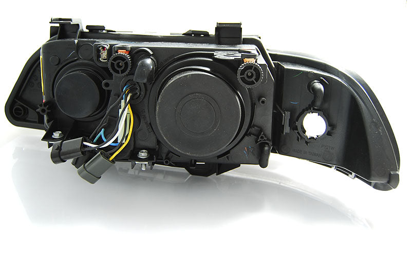 Tuning-Tec LED Angel Eyes Scheinwerfer für BMW 5er E39 95-03 Lim./Touring Schwarz