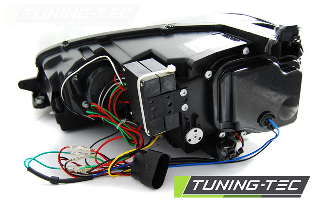 Tuning-Tec LED Tagfahrlicht Scheinwerfer für VW Golf 7 12-17 schwarz / rot