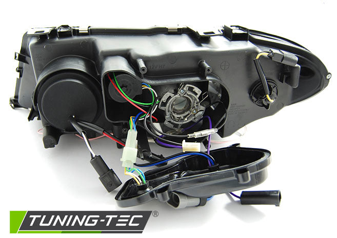 Tuning-Tec Xenon CCFL Angel Eyes Scheinwerfer für BMW 3er E46 Coupe und Cabrio 03-06 schwarz Set