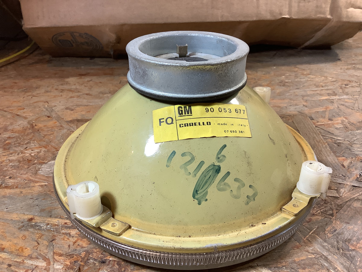 Kadett D Scheinwerfer, Hauptscheinwerfer Rund Bilux Original GM NEU