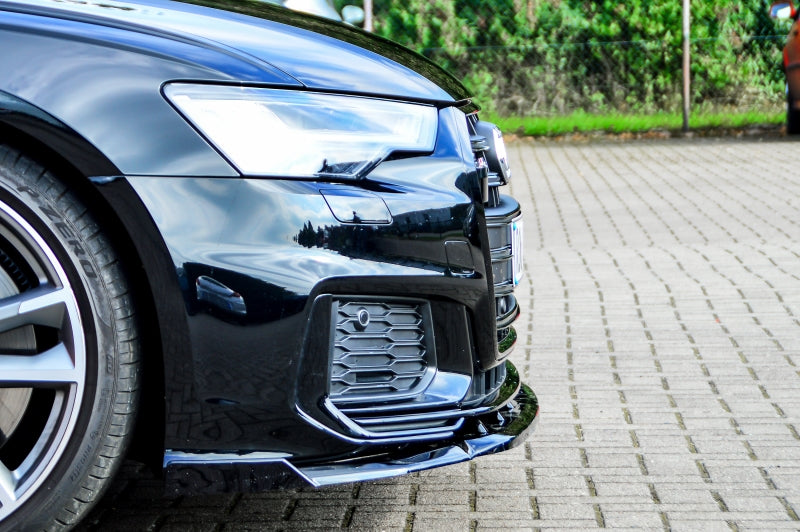 CUP Frontspoilerlippe ABS mit Seitenwing Audi A6 + S6 Typ C8, 4K Carbon