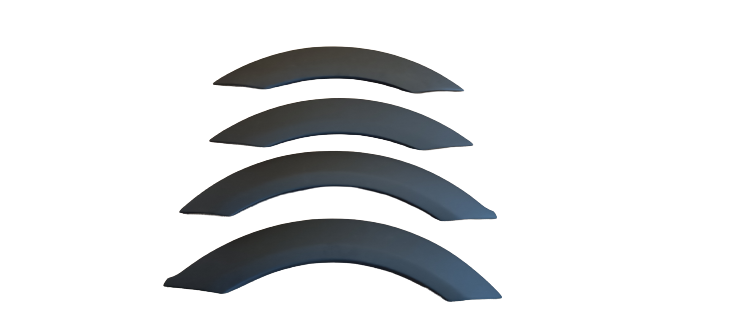 Radlaufverkleidungen passend für Mercedes Sprinter W906 Facelift 2014-2018 v2 mit ABE TÜV Matt Schwarz