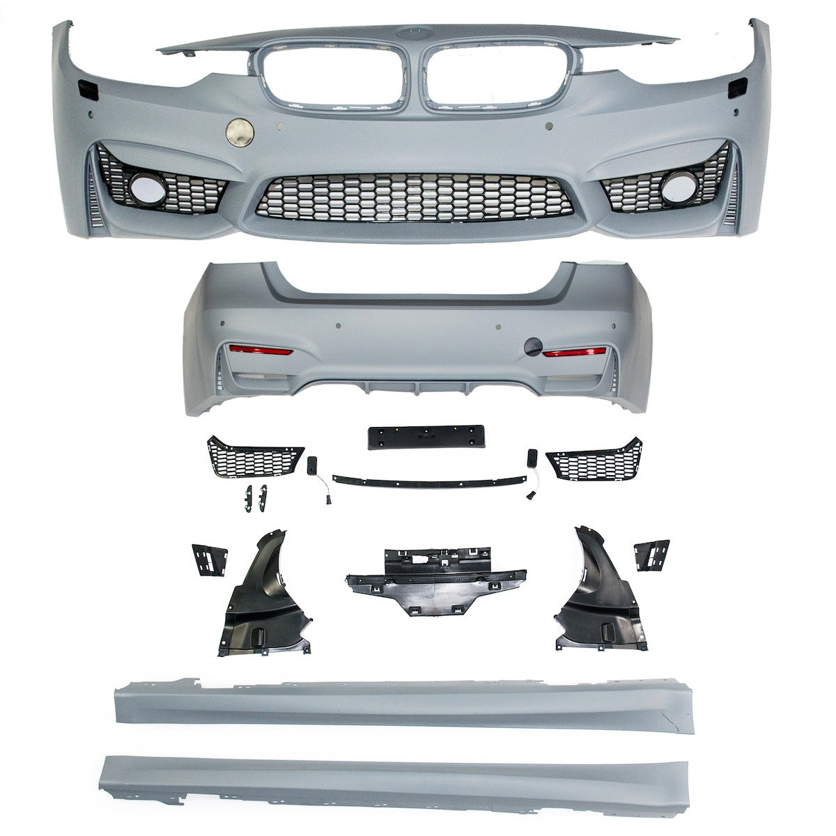 Bodykit Stoßstangen Set mit PDC und SRA passend für BMW 3 (F30) Limousine 2012-2018