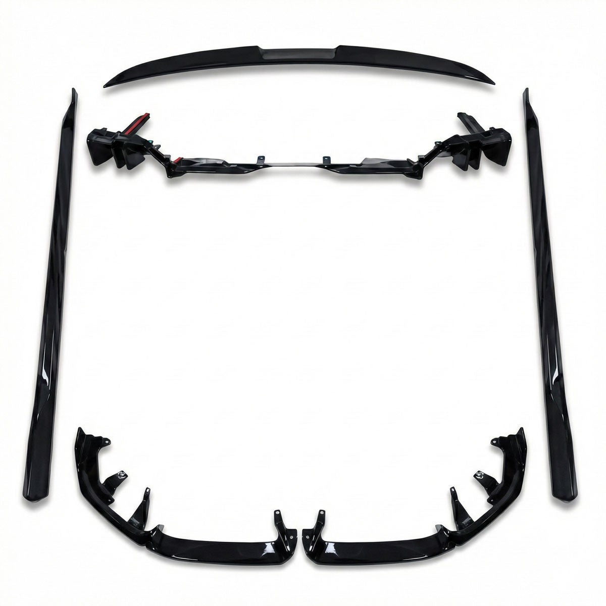Karosserie-Kit Hochglanz Schwarz passend für BMW 5er G60 2023-heute
