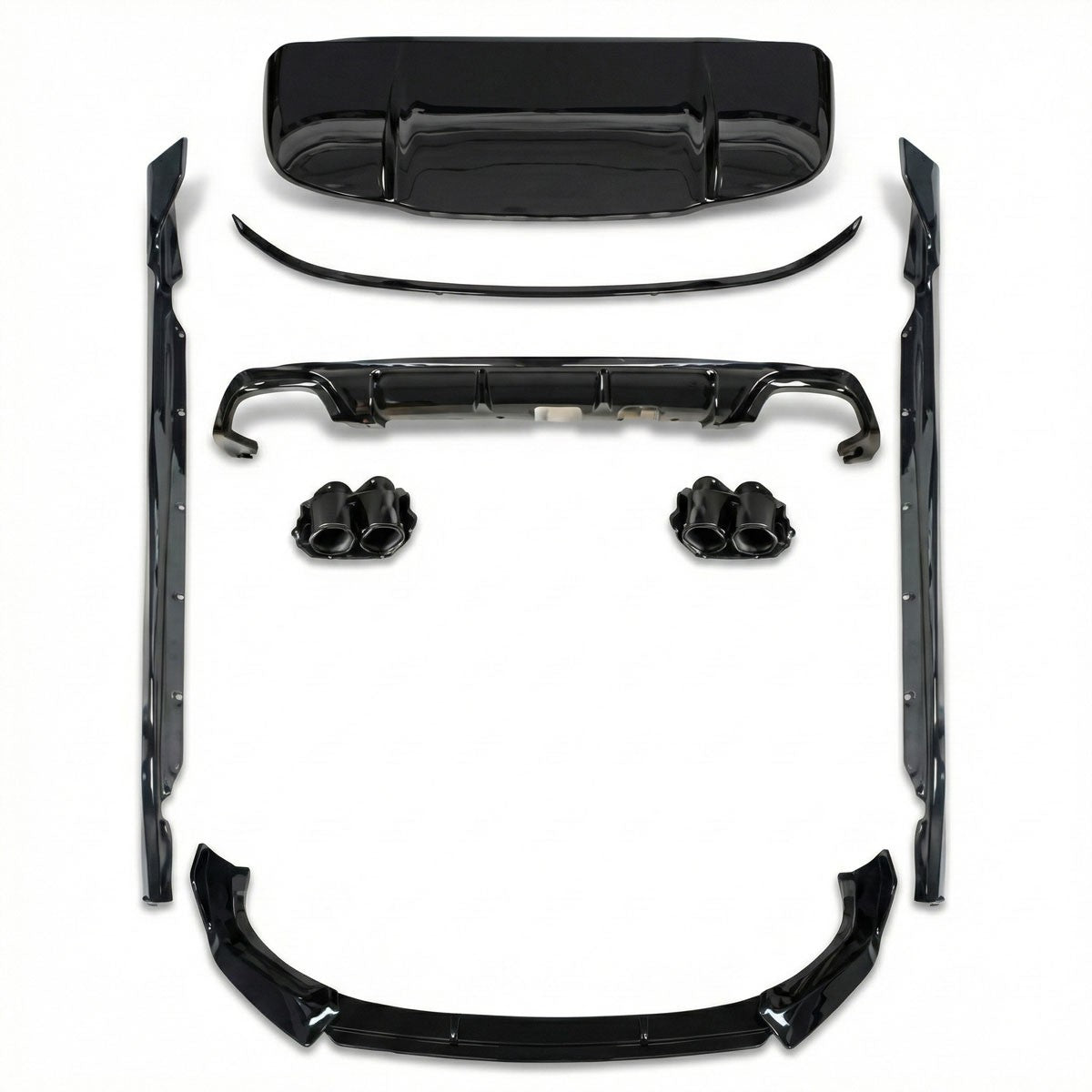 Performance-Karosserie-Kit Hochglanz Schwarz passend für BMW X1 U12 2022-heute
