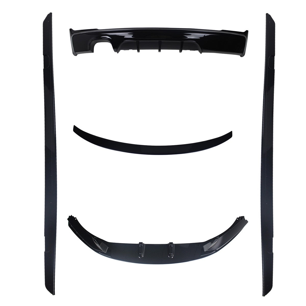 BK12.030 - Bodykit passend für BMW 4er G22 Coupé ( M-Pack / M440i ) 2020+ Hochglanz Schwarz