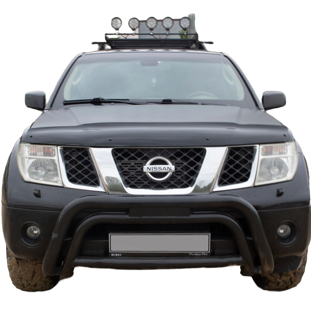 BP04.031 - Motorhaubenschutz passend für NISSAN Navara D40 2005-2010 Hochglanz Schwarz