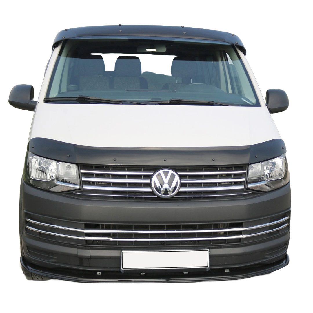 Motorhaubenschutz passend für VW Transporter T6-T6.1 2015-2021 Hochglanz Schwarz