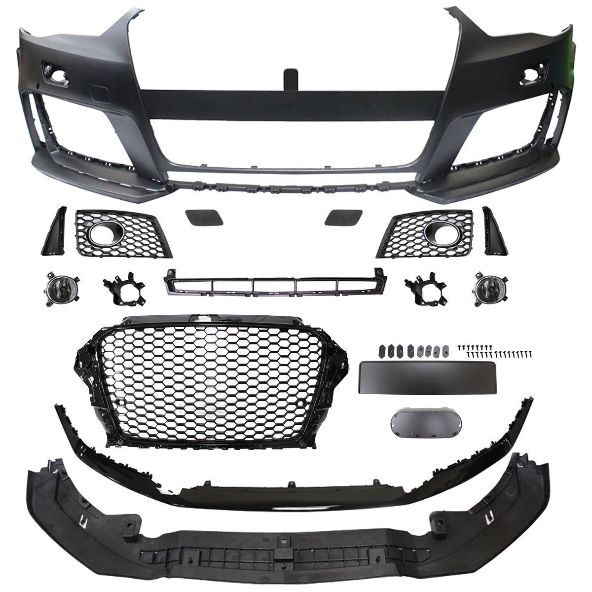 Frontstoßstange mit Kühlergrill & Nebelscheinwerfer passend für Audi A3 8V 2012-2015
