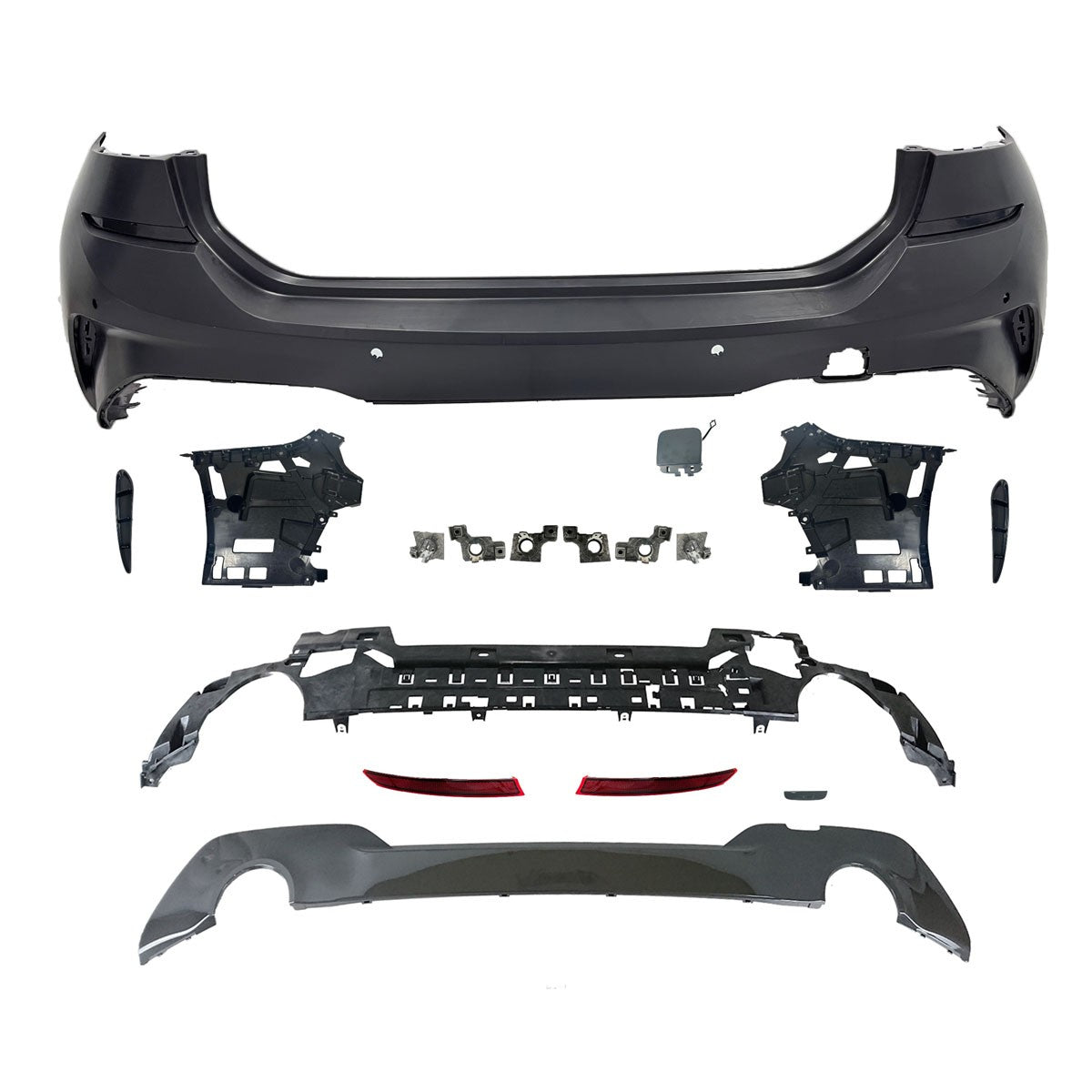 Heckstoßstange mit PDC Diffusor passend für BMW 3er G21 Touring 2019-2022