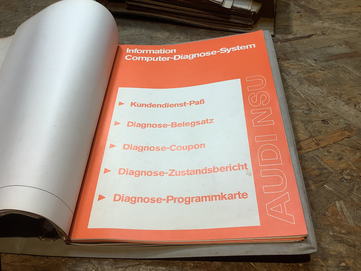 Technische Änderungen RO 80 & Aufbauanleitung Computer-Diagnose-Stand Audi NSU Ausgabe April 1973