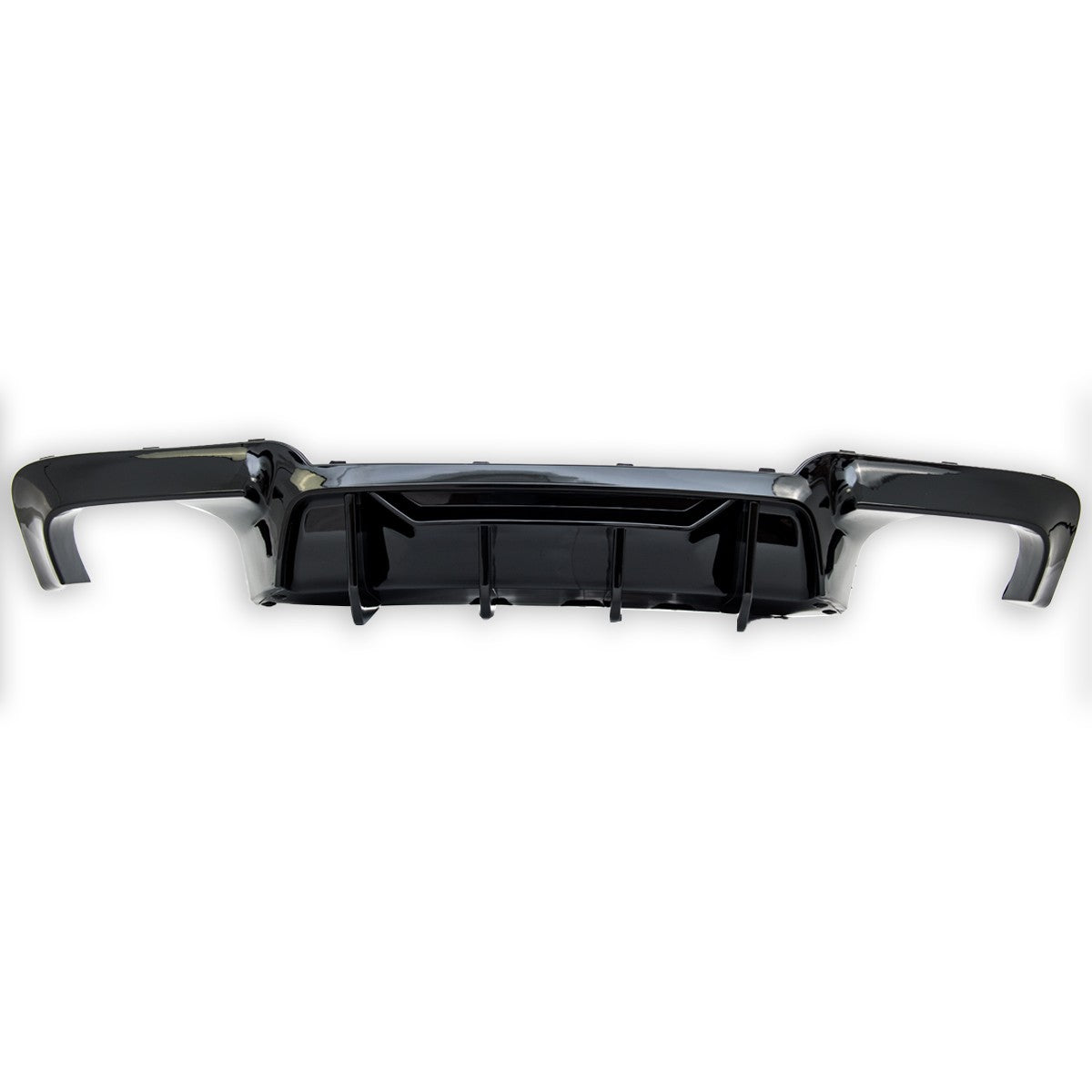 Heckstoßstange Diffusor Matt Schwarz passend für BMW 5er F10 F11 2009-2016