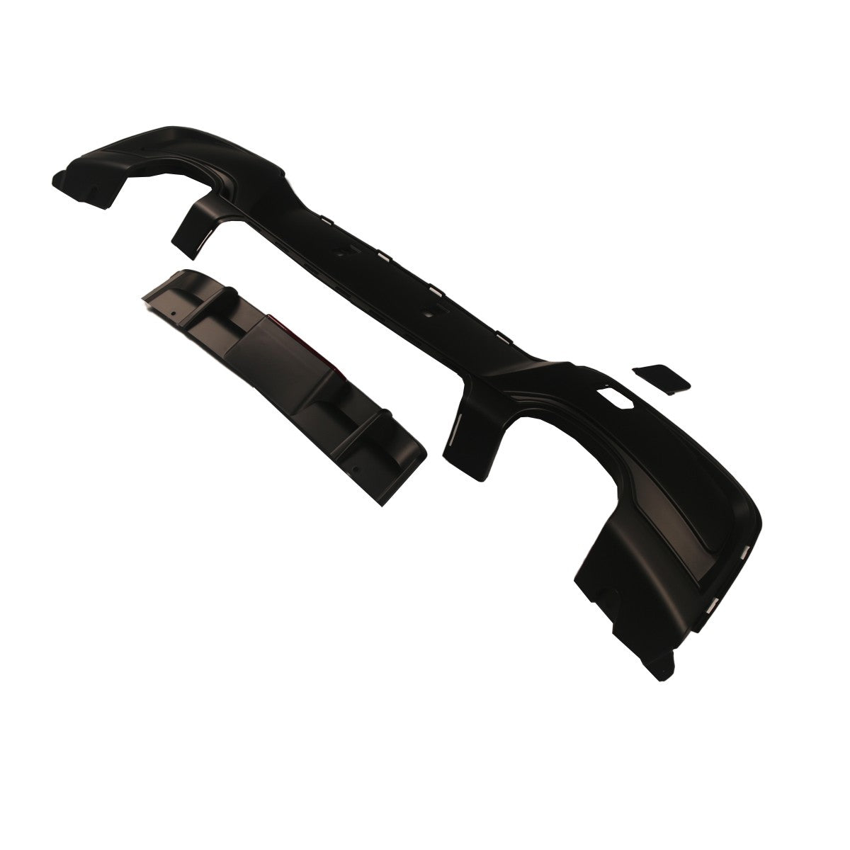 Heckstoßstange Diffusor Matt Schwarz passend für BMW 1er F20 F21 2011-2015