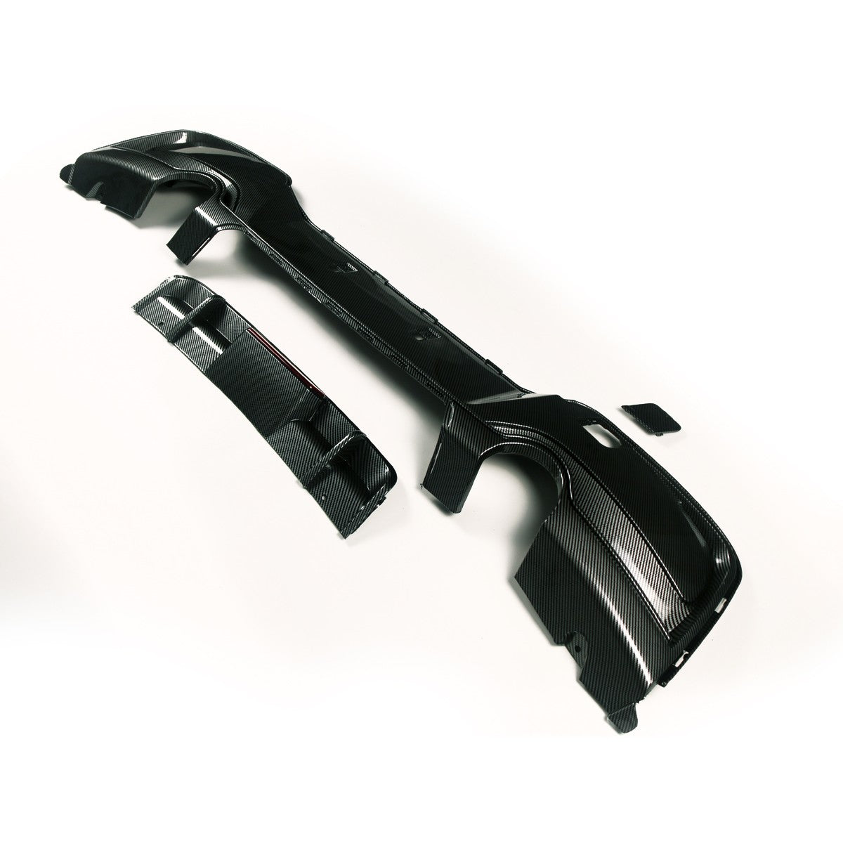 Heckdiffusor Carbon-Optik + LED passend für BMW 1er F20 F21 2011-2015
