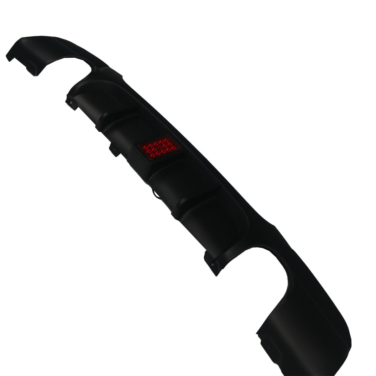 Heckstoßstange Diffusor Matt Schwarz LED passend für BMW 3er E90 E91 2005-2011