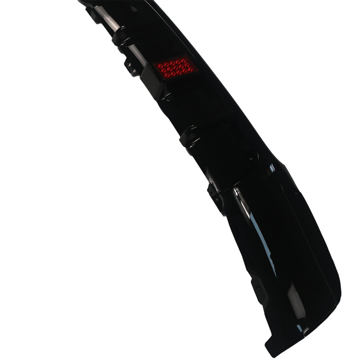 Heckstoßstange Diffusor Hochglanz Schwarz LED passend für BMW 3er E90 E91 2005-2011