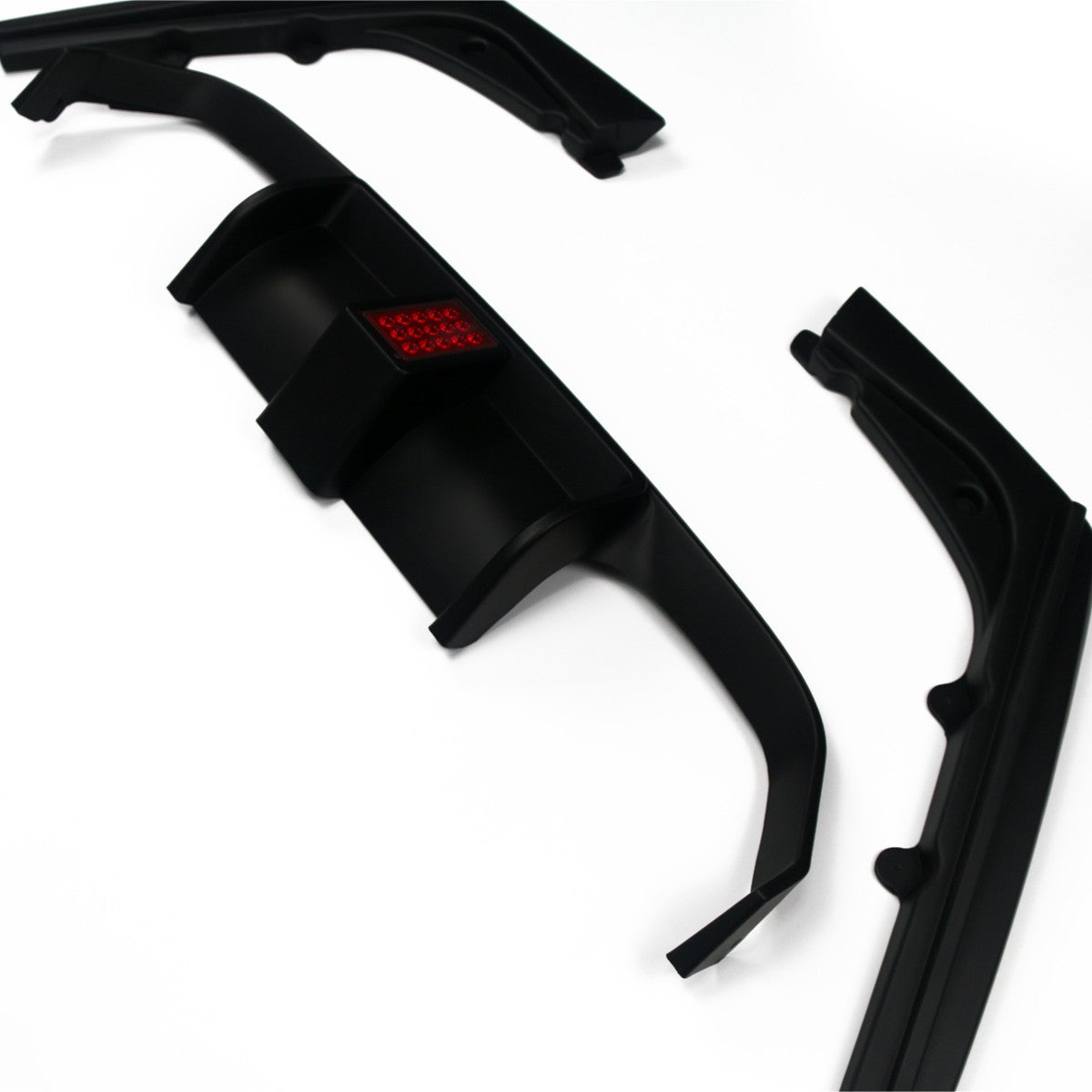 Heckstoßstange Diffusor Matt Schwarz LED passend für BMW M3 F80 M4 F82 F83 2013-2019