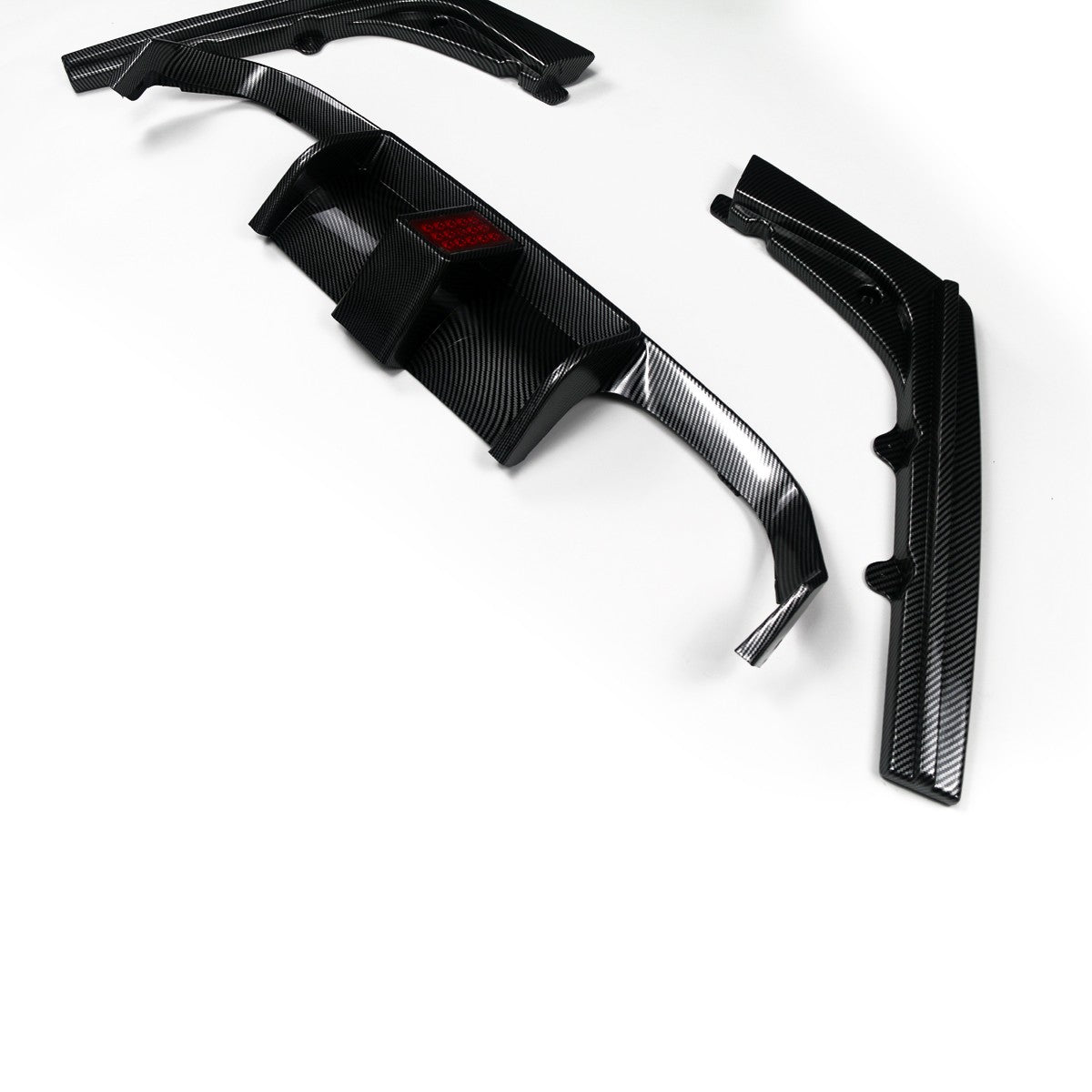 Heckstoßstange Diffusor Carbon-Optik LED passend für BMW M3 F80 M4 F82 F83 2013-2019